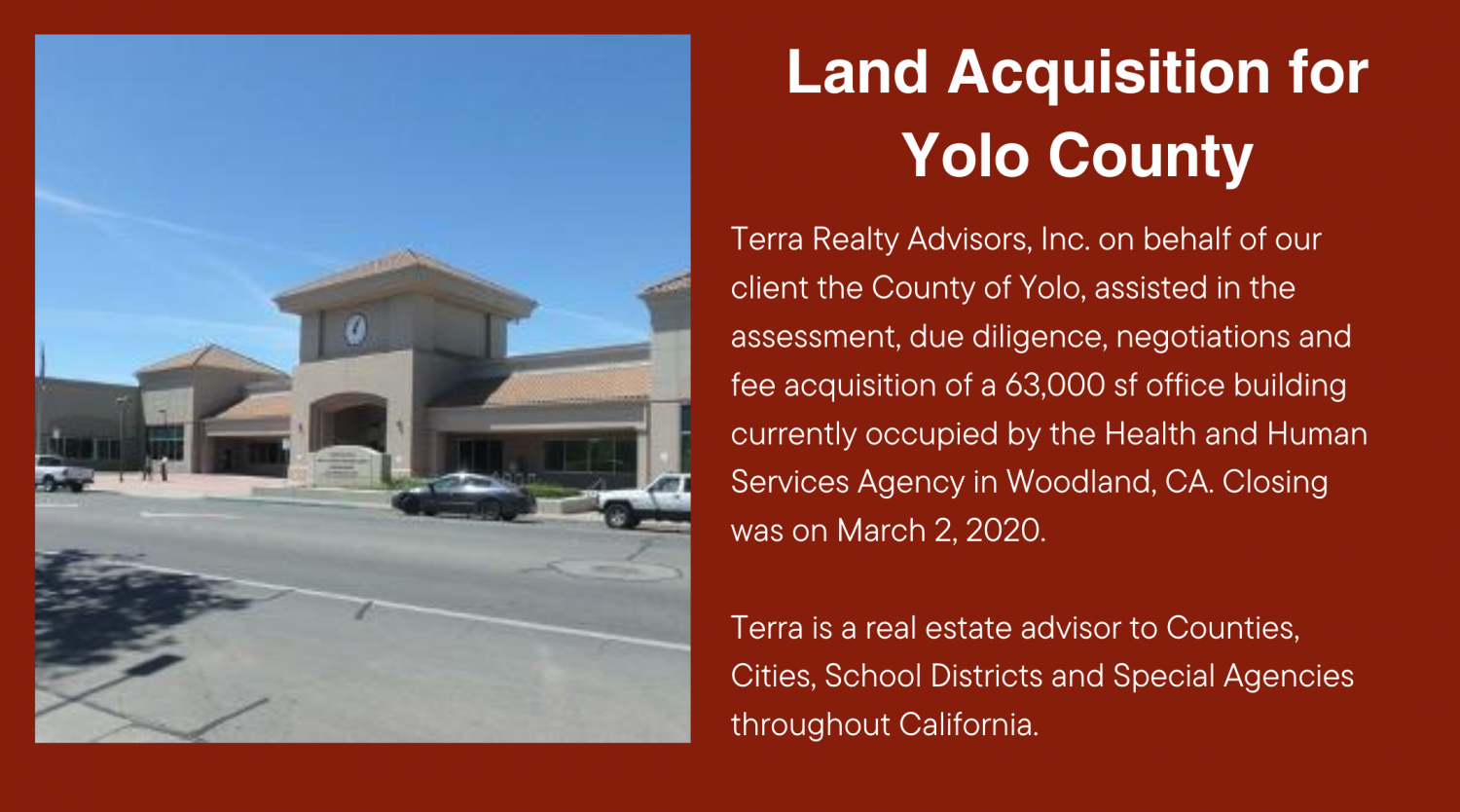 Land Acquisition for Yolo County Terra Realty Advisors